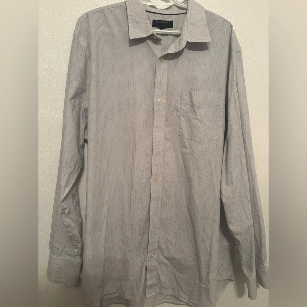 Banana republic non iron slim fit button front XXL